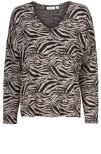 Bianca Zebra Print Top