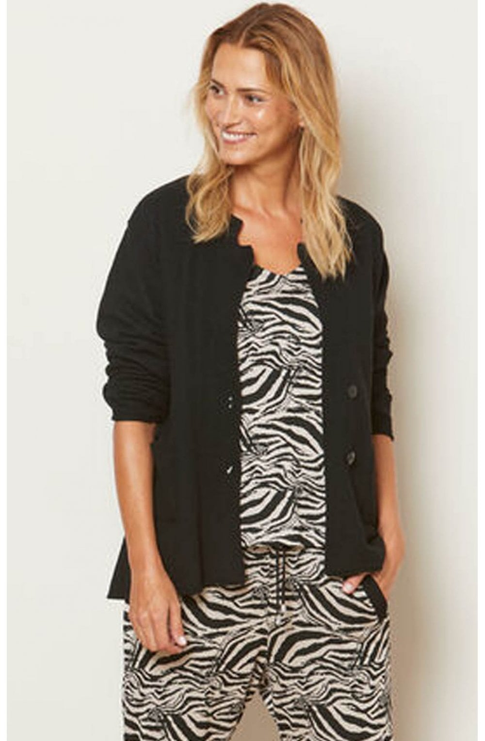Bianca Zebra Print Top