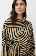 Bidia Travertine Graphic Weighted Jersey Top