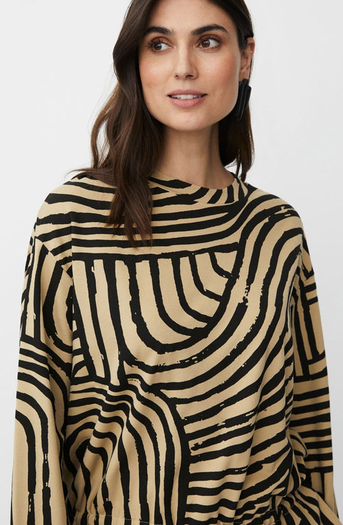 Bidia Travertine Graphic Weighted Jersey Top