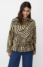Bidia Travertine Graphic Weighted Jersey Top