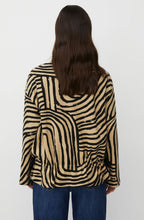 Bidia Travertine Graphic Weighted Jersey Top