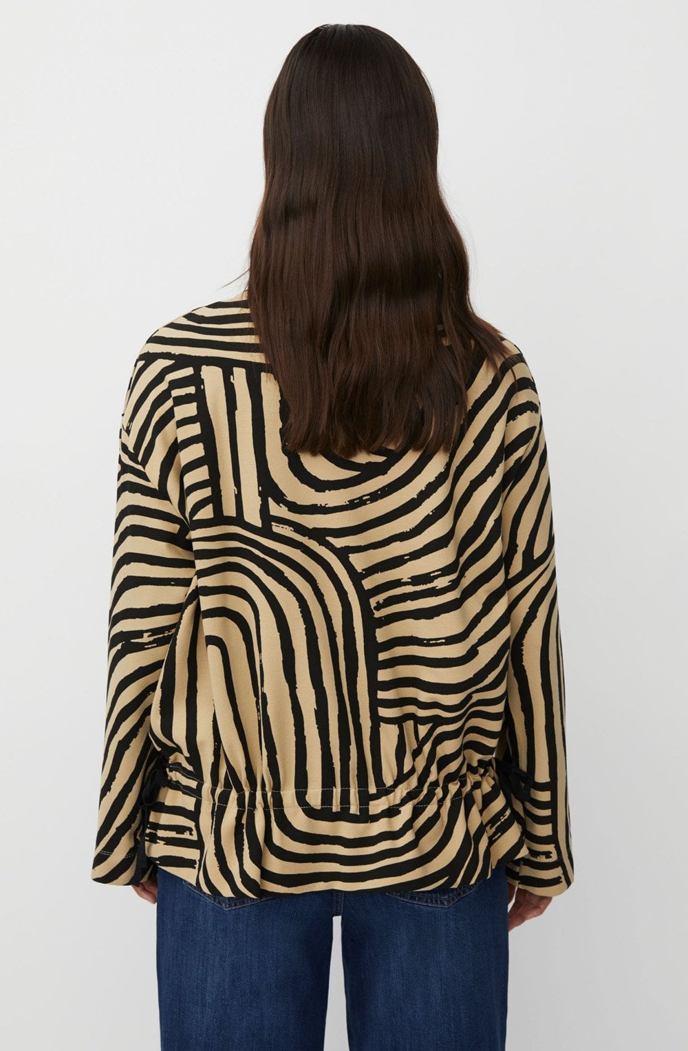 Bidia Travertine Graphic Weighted Jersey Top