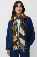 Bijou Blue Azuroa Wool Mix Scarf