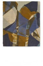 Bijou Blue Azuroa Wool Mix Scarf