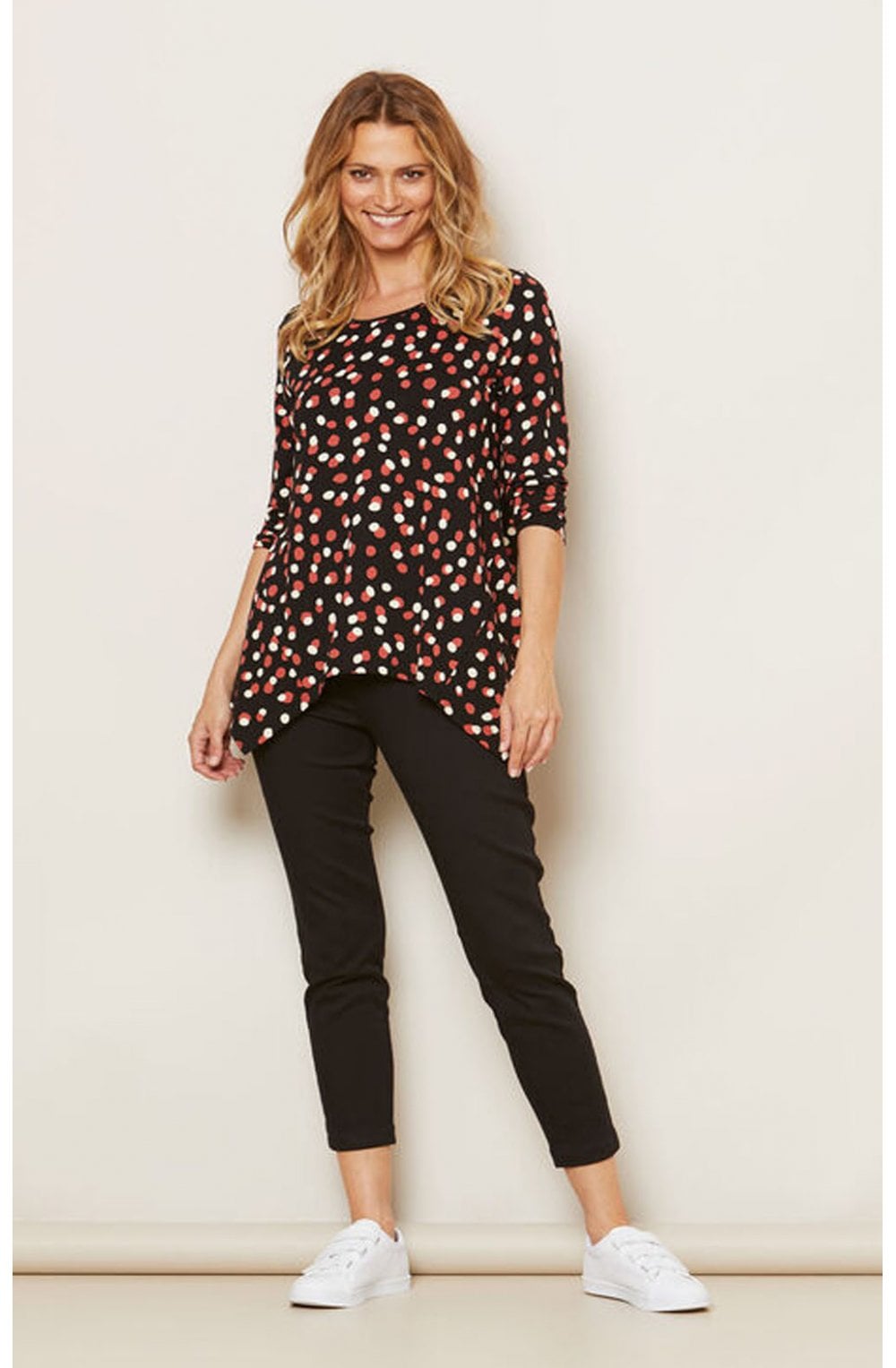 Bine Spot Print Top