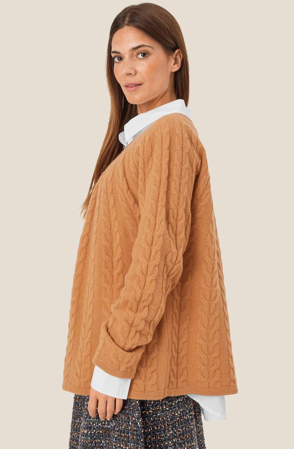 Bisquit Cable Knit Faylah Jumper