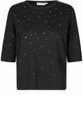 Black All Over Sparkle Faldine Jumper