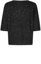 Black All Over Sparkle Faldine Jumper