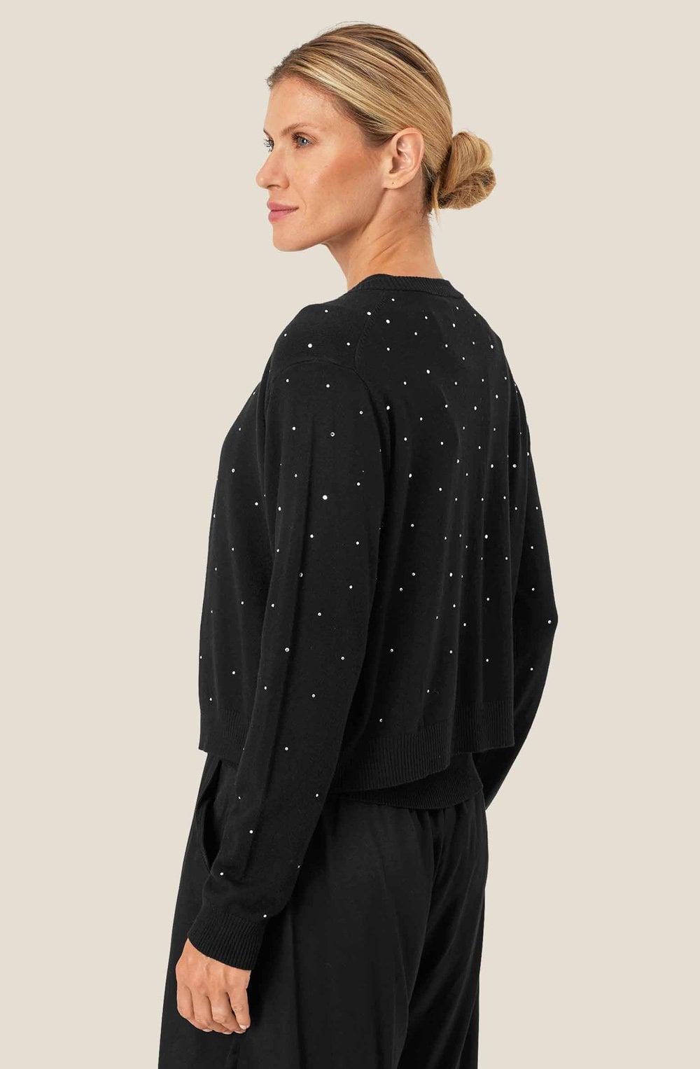 Black All Over Sparkle Lucindia Cardigan