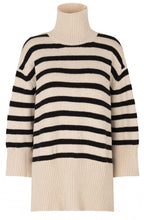 Black and Cream Striped Fabi Jumper