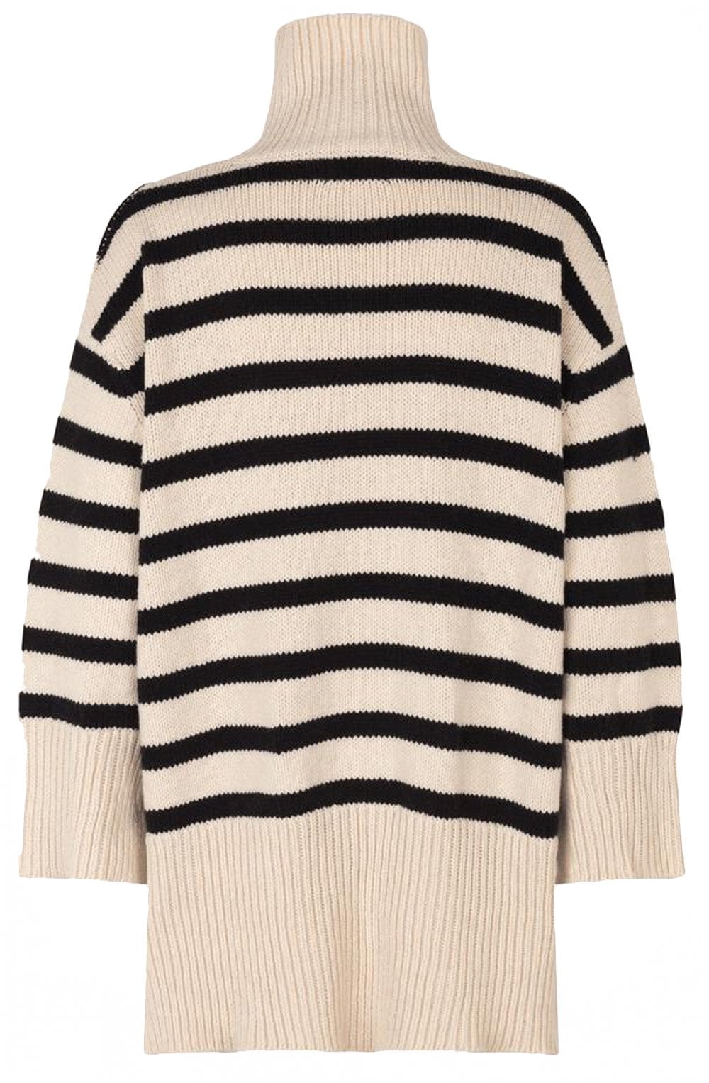 Black and Cream Striped Fabi Jumper