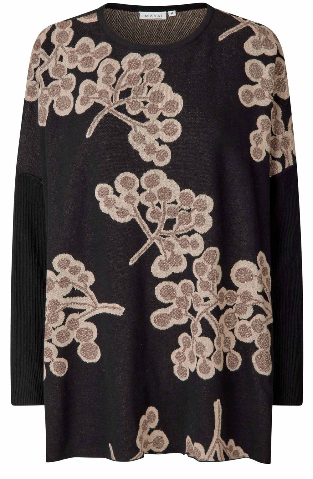 Black and Golden Floral Feluca Jumper