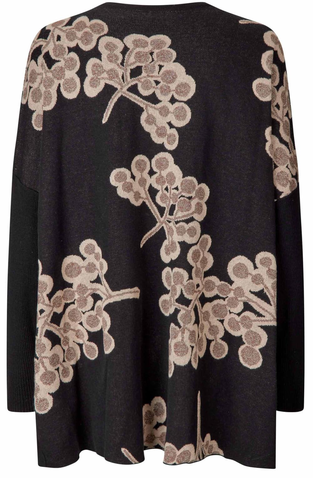 Black and Golden Floral Feluca Jumper