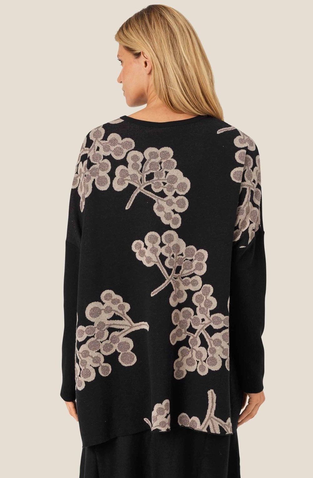 Black and Golden Floral Feluca Jumper