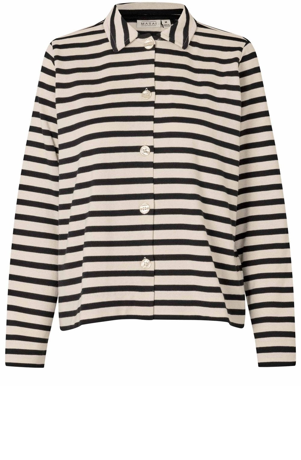Black and Off White Inette Heavy Jersey Shirt