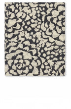 Black and Off White Wool Scarf