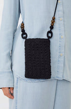 Black Crochet Crossbody Rovia Bag