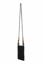 Black Crochet Crossbody Rovia Bag