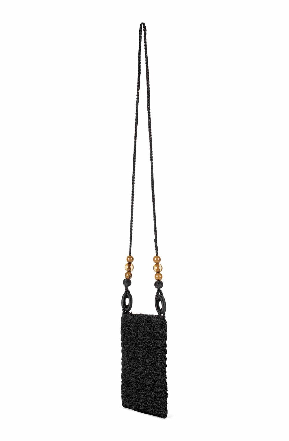 Black Crochet Crossbody Rovia Bag