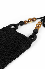 Black Crochet Crossbody Rovia Bag
