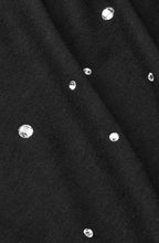 Black Diamante Badisna Jersey Top