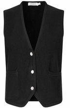 Black Fine Knit Lyric Waistcoat