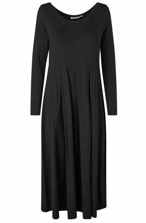 Black Nubelle Jersey Tulip Dress