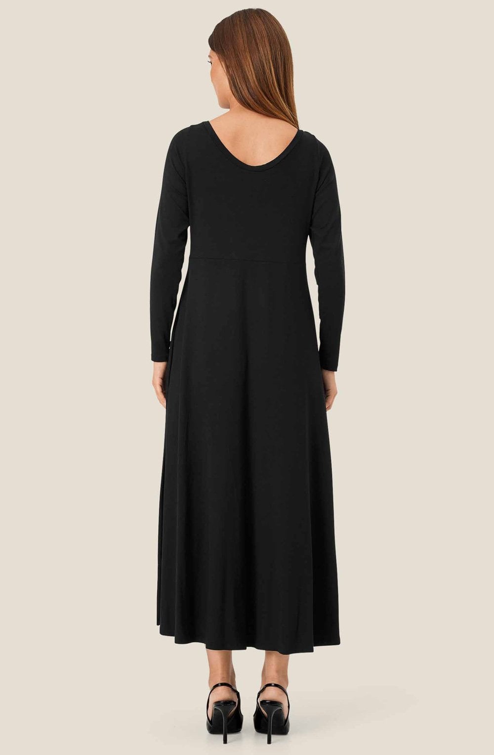 Black Nubelle Jersey Tulip Dress
