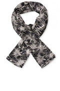 Black patterned Along scarf