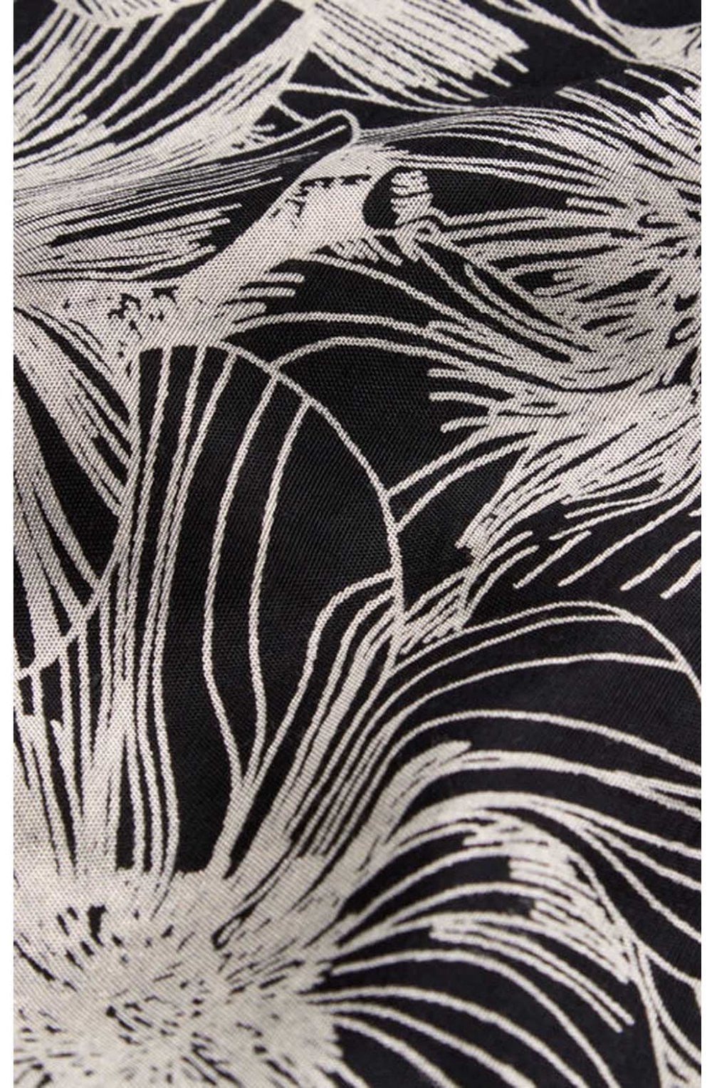 Black patterned Along scarf