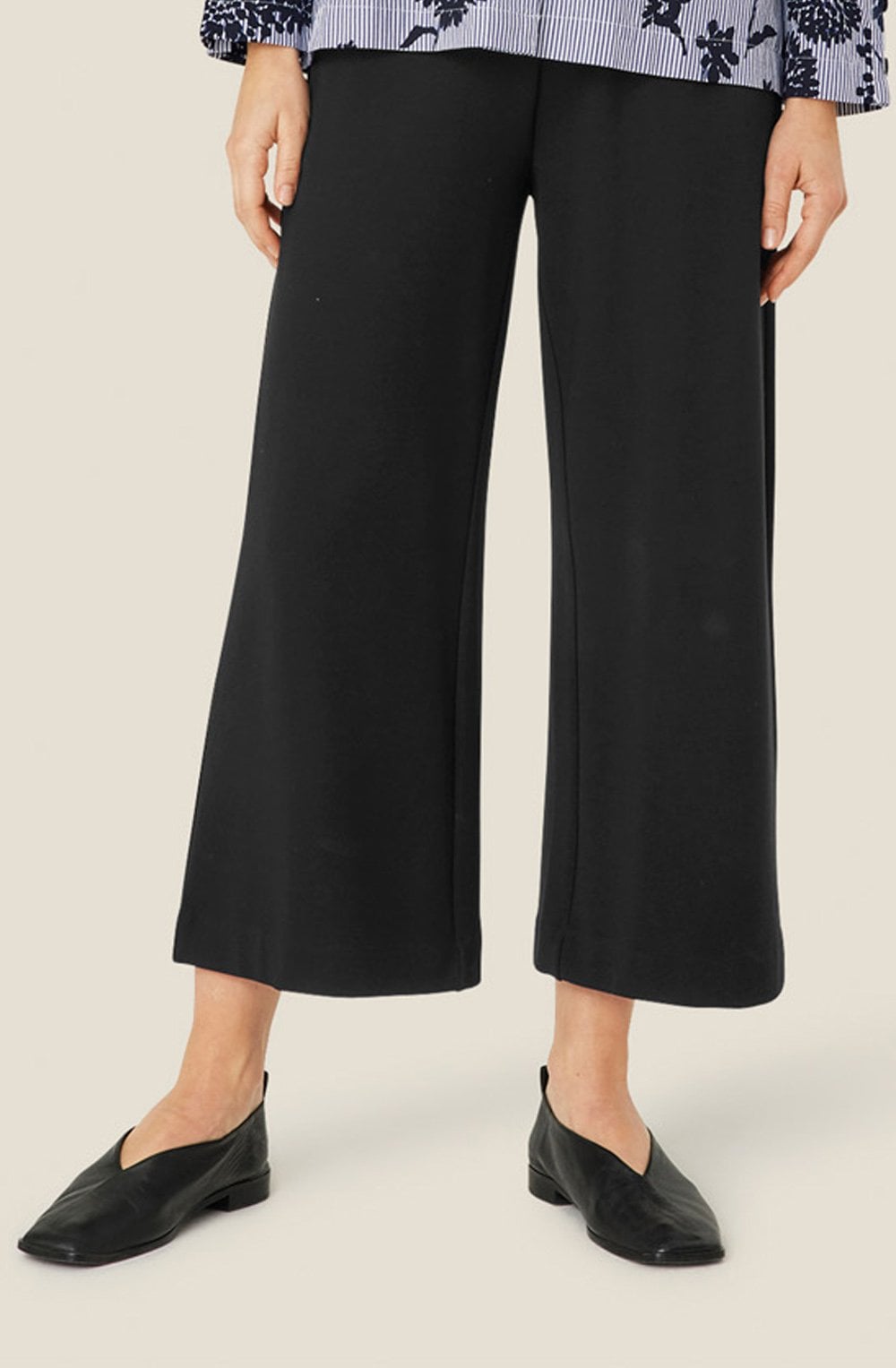 Black Piri Jersey Culottes
