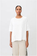 Blissea Oversize White Linen Top