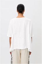 Blissea Oversize White Linen Top