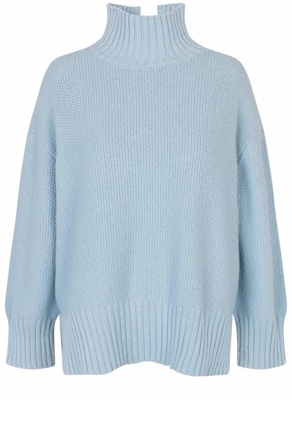 Blue Fog Chunky Knit Frydah Jumper