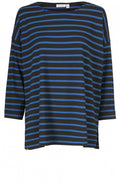 Bluma Blue Striped Top