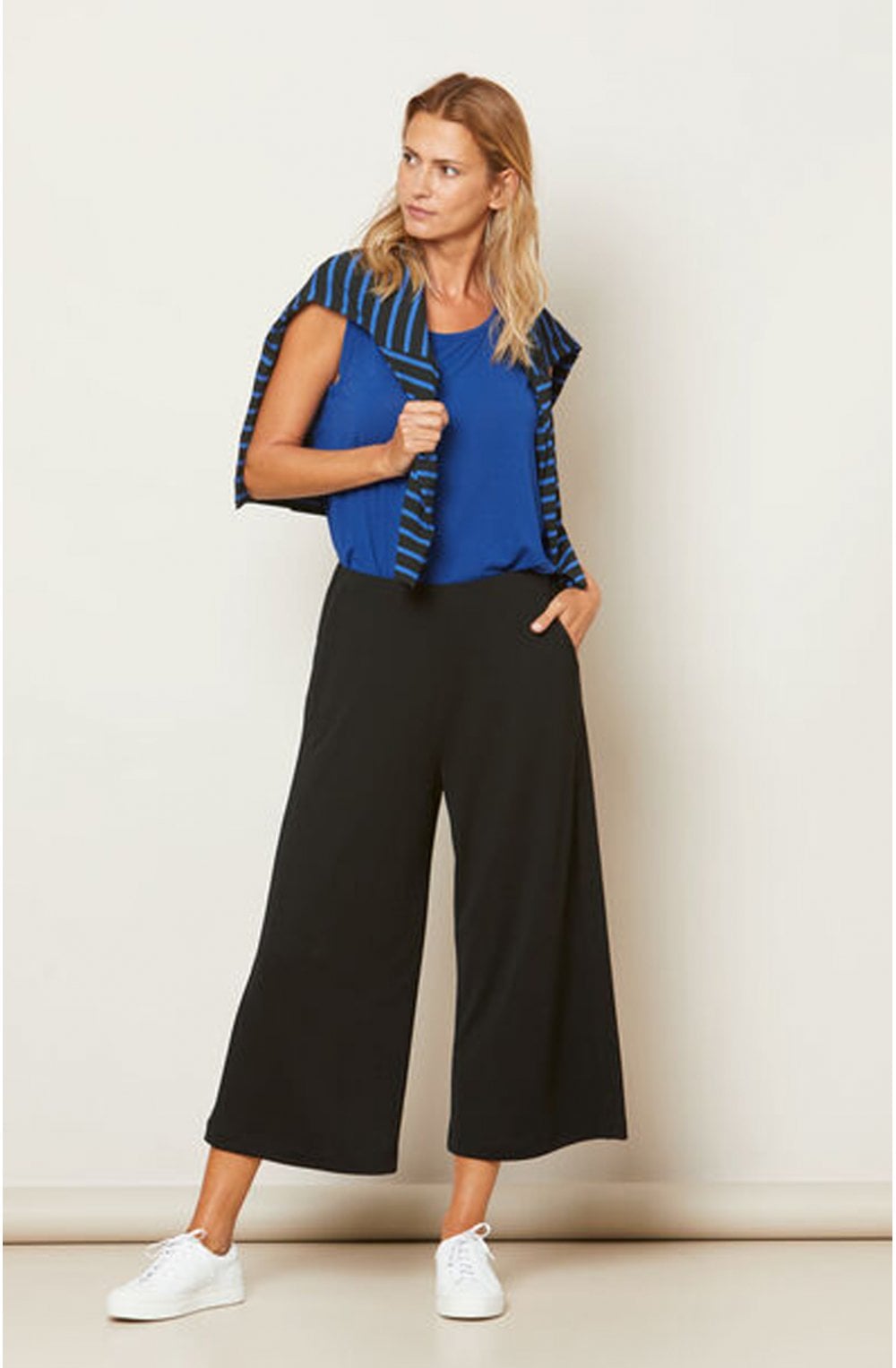 Bluma Blue Striped Top