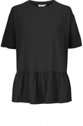 Bodil Black Jersey Top