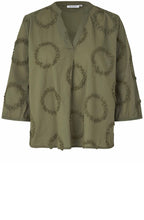 Boganda Green Floral Blouse
