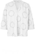 Boganda Jet Stream White Floral Blouse