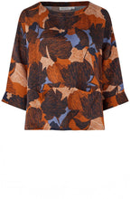Bramila Autumnal Print Silk Touch Blouse