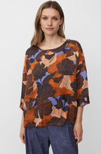 Bramila Autumnal Print Silk Touch Blouse