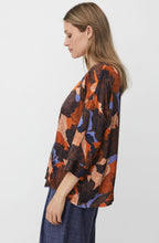 Bramila Autumnal Print Silk Touch Blouse