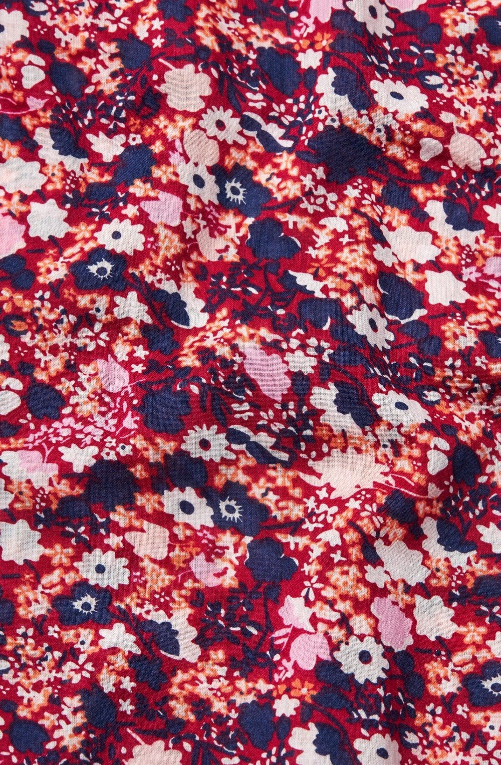 Brenitha Beet Red Foral Blouse