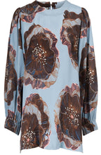 Brisa Faded Denim Floral Top
