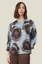 Brisa Faded Denim Floral Top