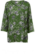Britt Green Patterned Top