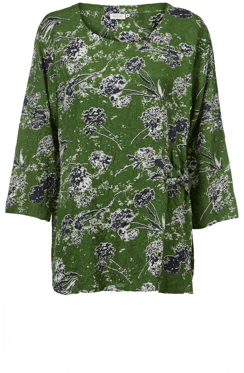 Britt Green Patterned Top