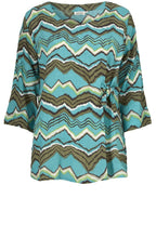 Britt Zig Zag Print Top
