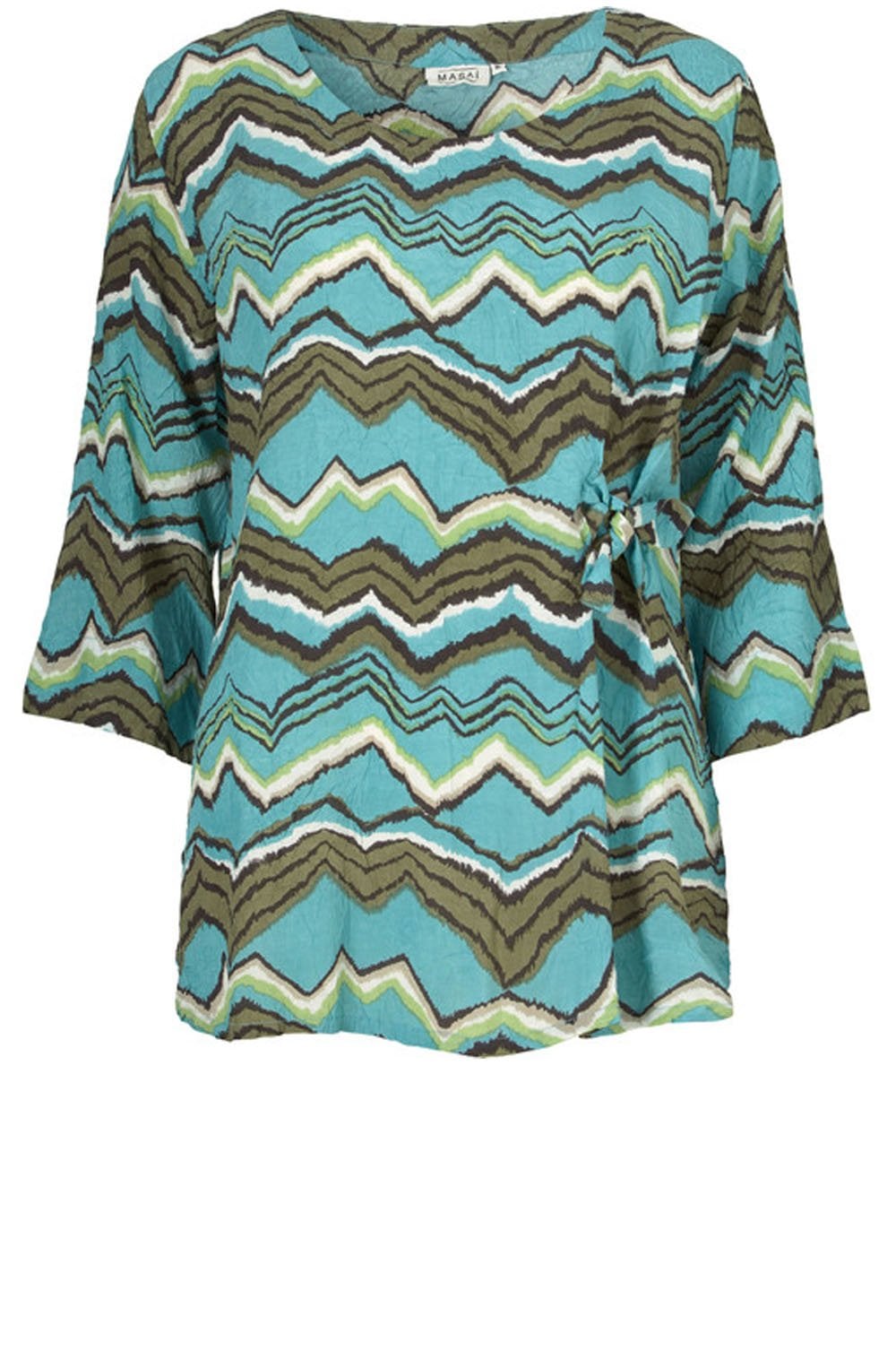 Britt Zig Zag Print Top